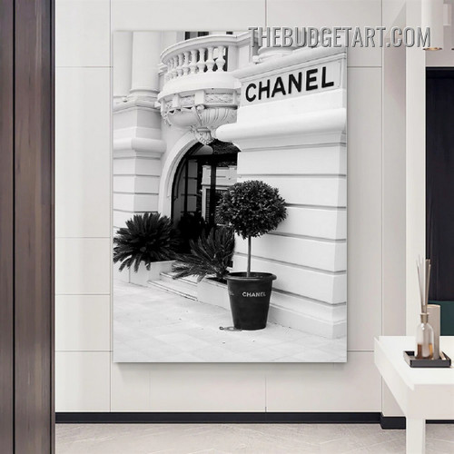 Chanel Typography Modern Painting Picture Canvas Art Print for Room Wall Tracery