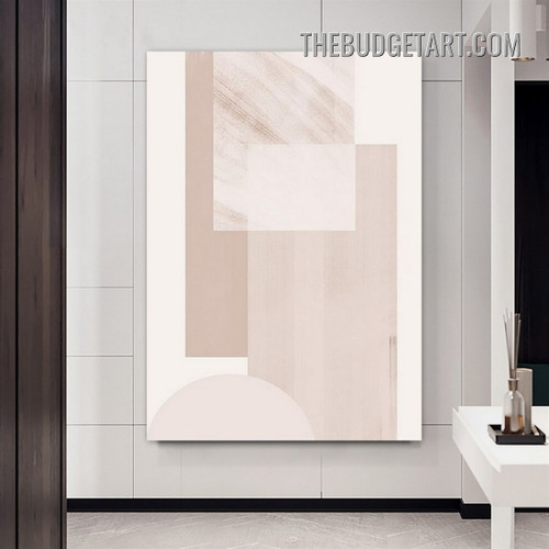 Smear Square Abstract Geometric Modern Painting Picture Canvas Art Print for Room Wall Embellishment