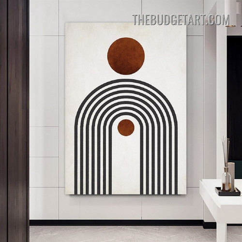 Geometric Drawing Design Abstract Modern Painting Picture Canvas Wall Art Print for Room Outfit
