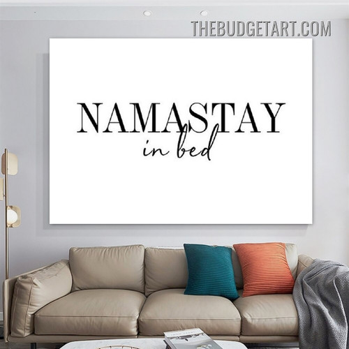 Namastay Typography Modern Painting Picture Canvas Art Print for Room Wall Décor