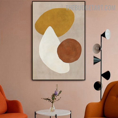 Dimidium Sphere Abstract Minimalist Modern Painting Picture Canvas Print for Room Wall Equipment