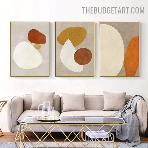 Smirches Abstract Minimalist Modern Painting Picture Canvas Print for Room Wall Ornamentation