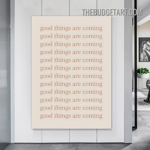 Good Typography Scandinavian Painting Picture Canvas Art Print for Room Wall Getup