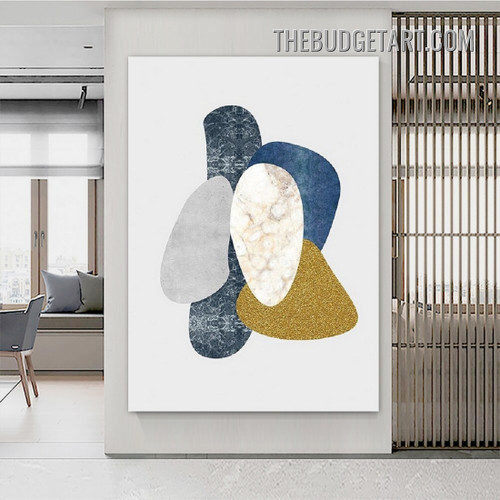 Speckles Marble Pattern Abstract Modern Painting Picture Canvas Art Print for Room Wall Molding