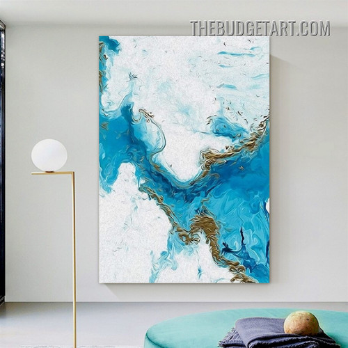Stains Marble Pattern Nordic Abstract Modern Painting Picture Canvas Art Print for Room Wall Drape