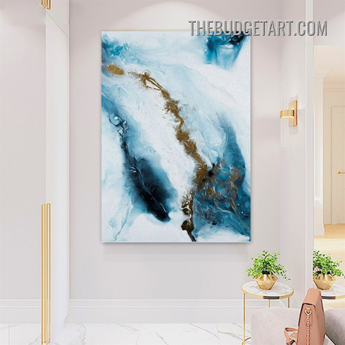 Discolorations Marble Pattern Nordic Abstract Modern Painting Picture Canvas Wall Art Print for Room Garniture