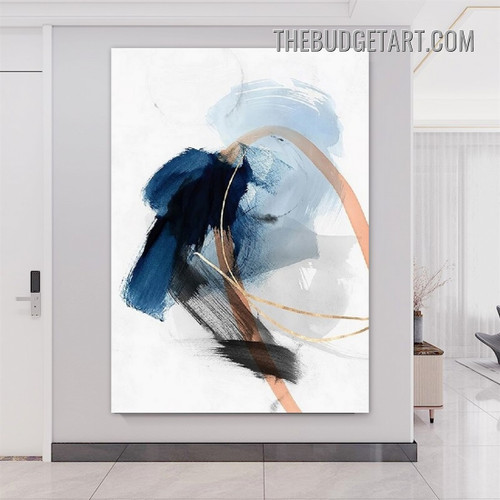 Smirches Ink Abstract Modern Painting Picture Canvas Art Print for Room Wall Adornment