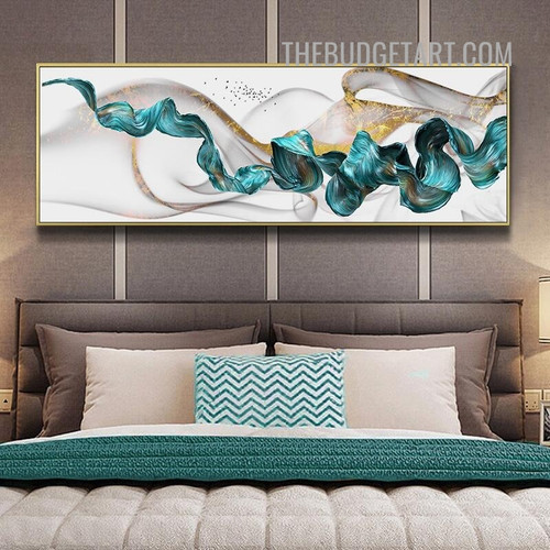 Wavy Splash Abstract Modern Painting Picture Canvas Art Print for Room Wall Ornament