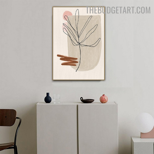 Paddle Abstract Scandinavian Modern Painting Picture Canvas Print for Room Wall Finery