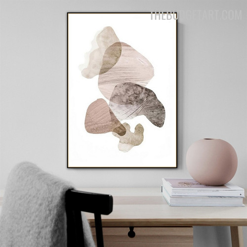 Rocks Style Abstract Scandinavian Modern Painting Picture Canvas Print for Room Wall Assortment