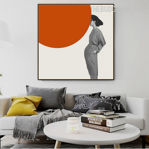 Lassie Abstract Fashion Modern Painting Pic Canvas Print for Room Wall Flourish