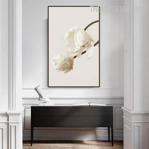 Blossom Abstract Botanical Modern Painting Picture Canvas Print for Room Wall Ornament