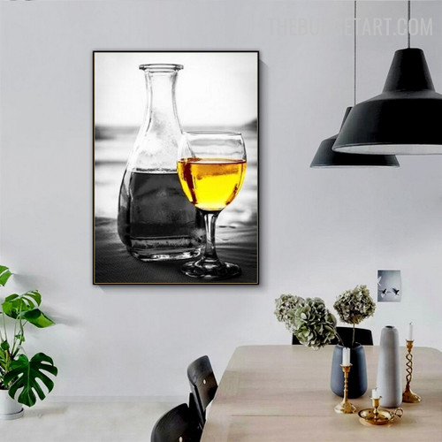 Whisky Abstract Beverage Modern Painting Image Canvas Print for Room Wall Finery