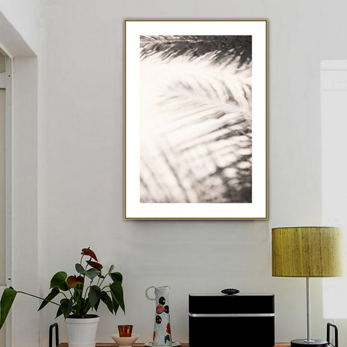 Blur Leaves Landscape Modern Painting Image Canvas Print For Room Wall Disposition