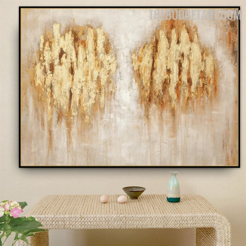 Scuff Abstract Contemporary Handmade Texture Canvas Painting for Room Wall Flourish
