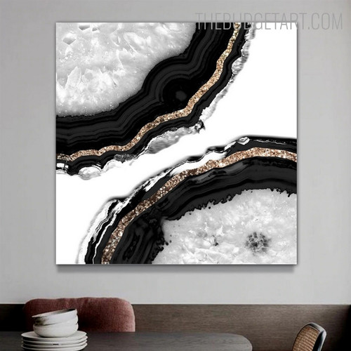 Hail Abstract Marble Modern Art Picture Canvas Print for Room Wall Trimming