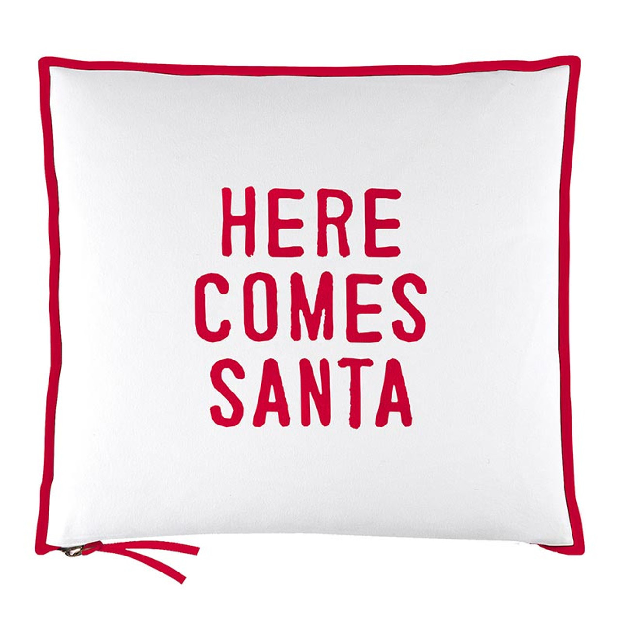 Face to Face Mini Pillow Here Comes Santa
