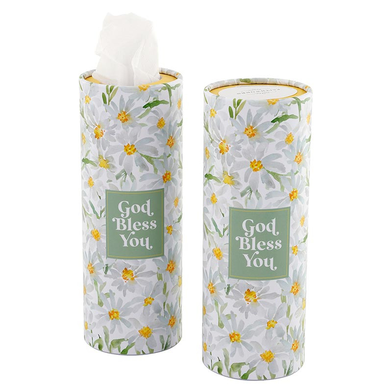 Tissue Display - White Daisy - [Wholesale]Faithworks