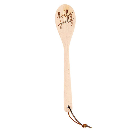 Wooden Baking Spoons - Holly Jolly