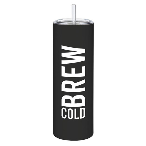 Skinny Tumbler with Straw - Cold Brew