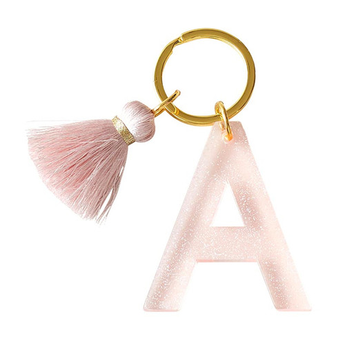 Acrylic Letter Keychain - A