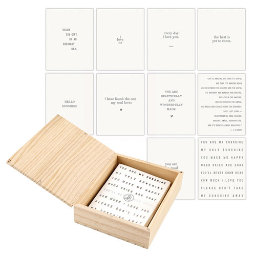 Greeting Card Set with Wood Box - Life is Amazing