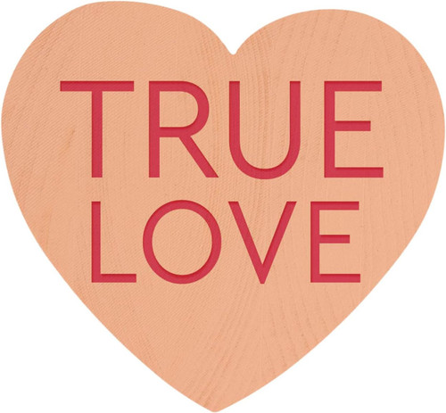 Candy Heart - True Love - Orange