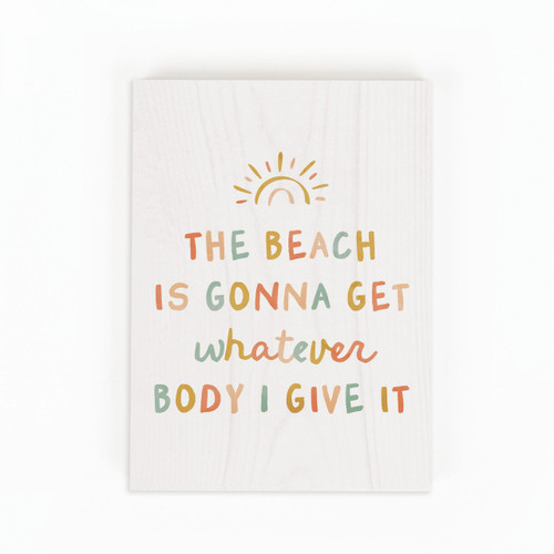 Wood Block - The Beach Is