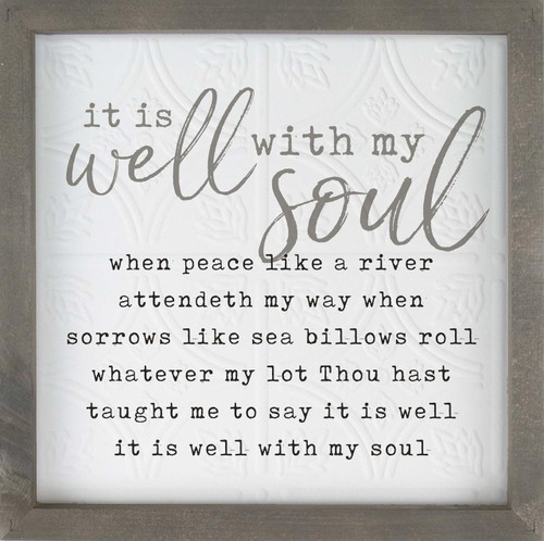 Wall Plaque - It is Well with My Soul