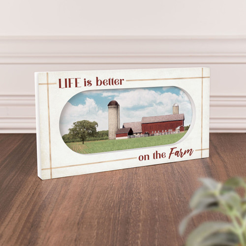 Life Is Better On The Farm Ornate Decor