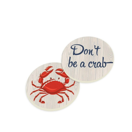 Coastal Collection Car Coaster - Don't Be A Crab
