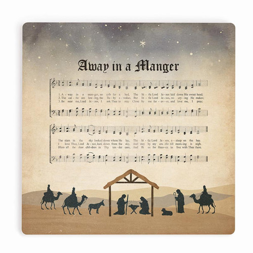 Classic Carols Collection Coaster - Away In A Manger