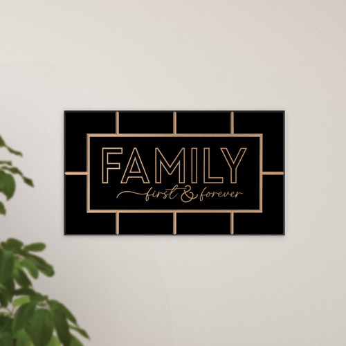 Family First And Forever Ornate Decor