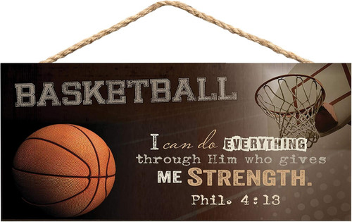 Hanging Sign - I Can Do Everything Through Him Philipians 4:13
