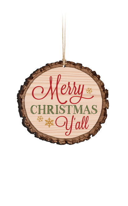 Ornament Barky Merry Christmas Y'all