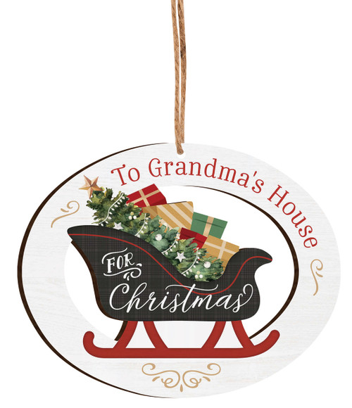 Ornament Sleigh Grandma's House
