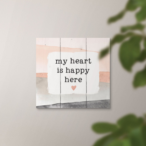 My Heart Is Happy Here Pallet Decor
