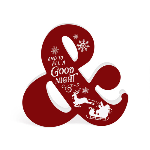 Shape Sign - And To All A Good Night