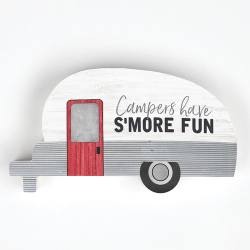 Shape Sign - Campers Have S'more Fun