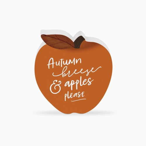 Shape Sign - Autumn Breeze and Apples Please