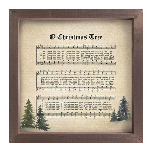 Classic Carols Collection Framed Art - O Christmas Tree