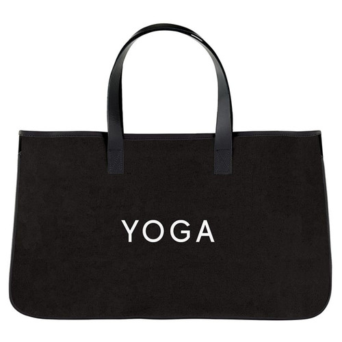 Black Canvas Tote - Yoga