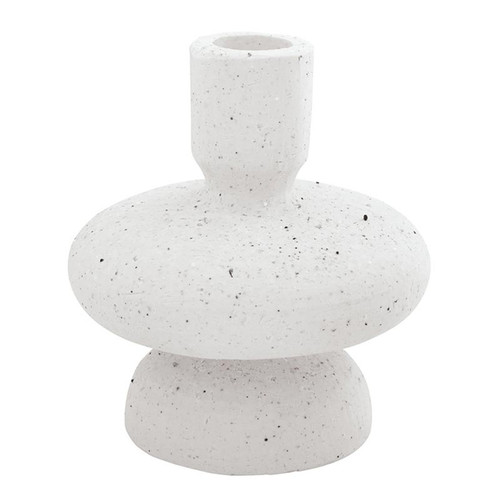 White Ceramic Taper Candleholder White Ceramic Taper Candleholder
