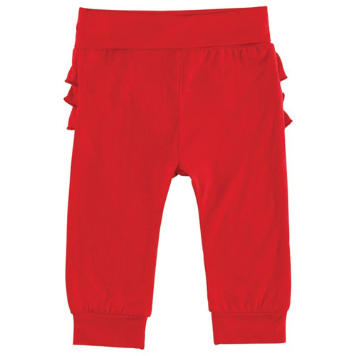 Grow with Me Ruffle Pant - Red Grow with Me Ruffle Pant - Red