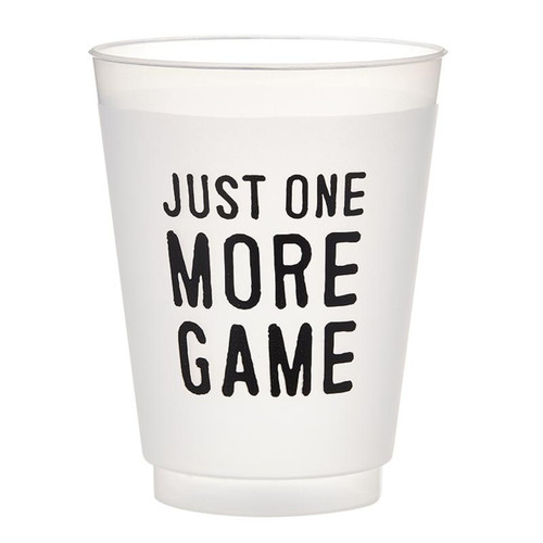 Pickleball Frost Cups - Just One More Game - Set of 8