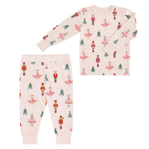 Two-Piece Pajama Set - Pink Nutcracker