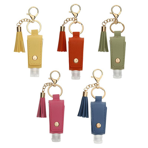 Hand Sanitizer Gloss Holder Keychains