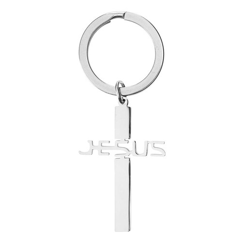 Filled Display - Jesus Cross Keychains - 24/pk