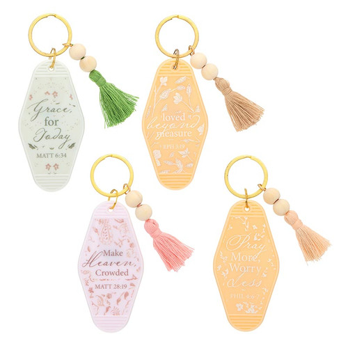 Filled Display - Bead Keychains - 24/pk