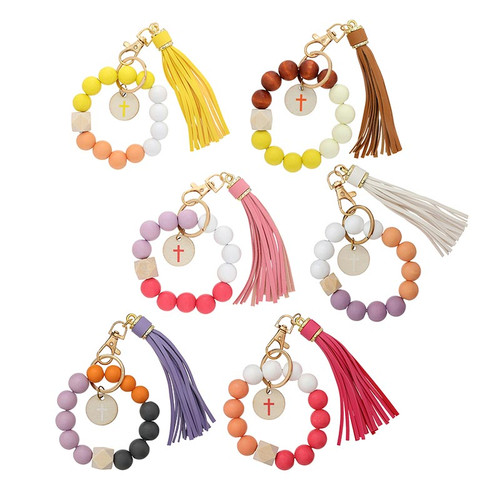 Bead Keychains w/ Tassel